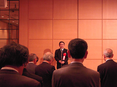 長野県建築士会総会にて入札制度改革等の祝辞を述べる。