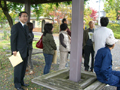 平成22年10月31日 城北地区沢村町会の測候所跡地の公園を視察