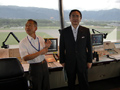 平成22年07月14日 信州まつもと空港管制塔を視察し、空港の課題につき意見交換