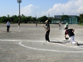 自動車整備振興会松本支部顧問としてソフトボール大会始球式を行う
