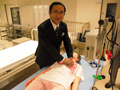 徳島県立総合看護学校にて心臓蘇生施設を視察