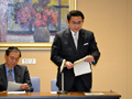 長野県総合５ヶ年計画議会研究会会長として最終案を発する