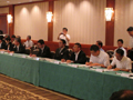 地すべり都道府県議会協議会において、砂防事業の重要性について意見交換