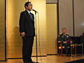 松本駐屯地の岩原新司令を囲む会にて自衛隊協力会会長として挨拶